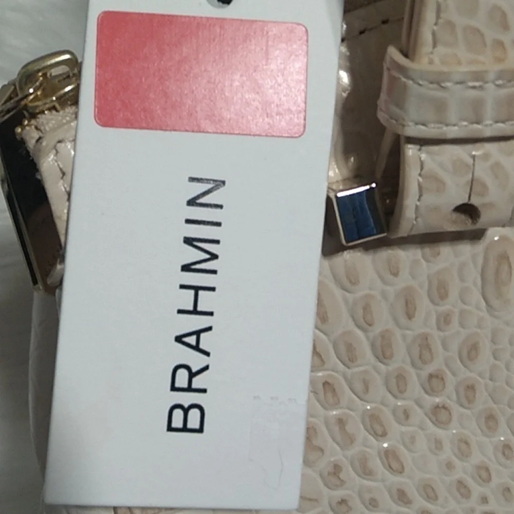 SOLD!! NWT Alice Sunglow Melbourne Genuine Leather Brahmin Bag W Dust Bag - Picture 7 of 16